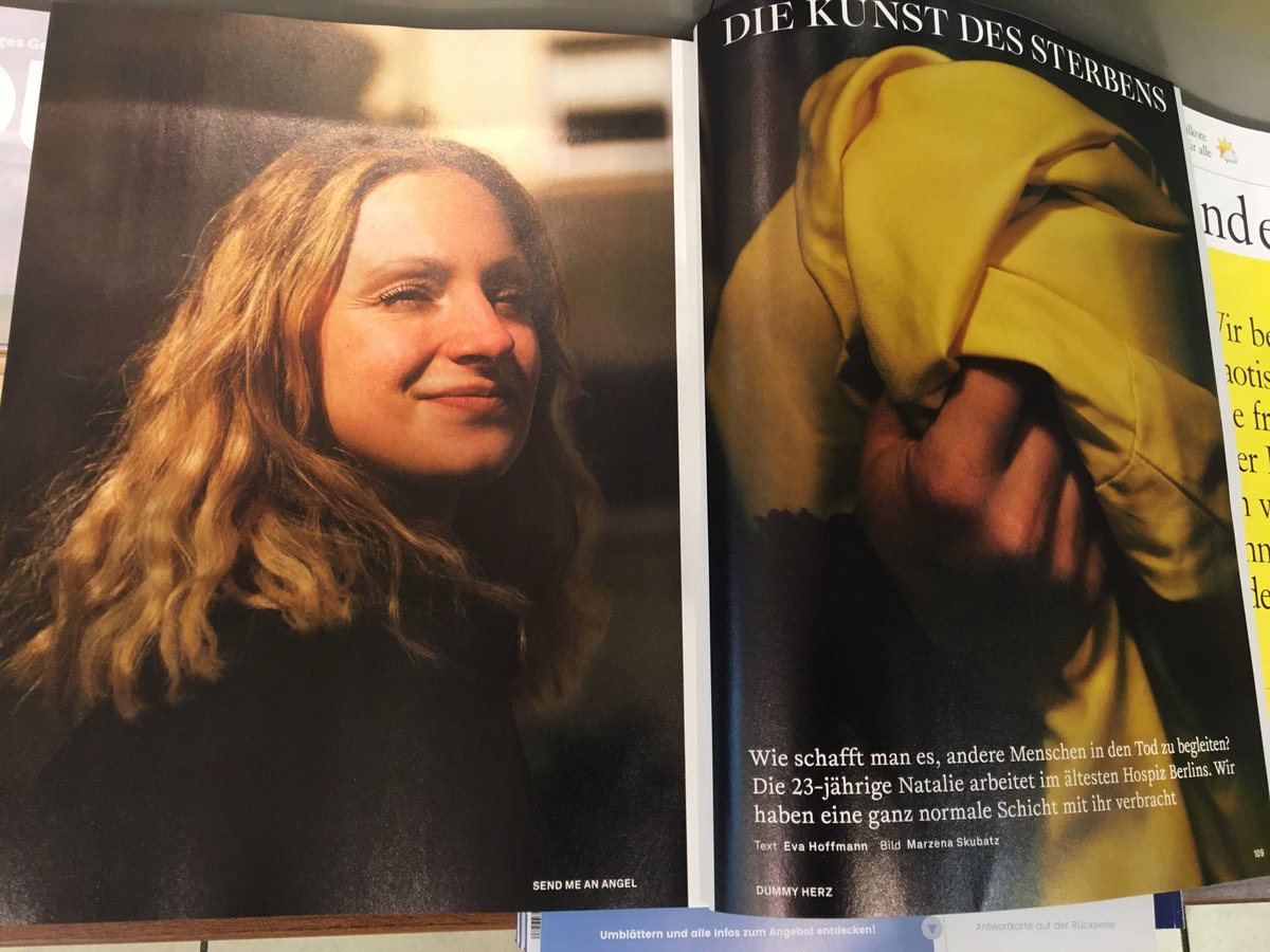 Selbstlaut Kollektiv (@selbstlaut_k) on Twitter photo Wie schafft man es, andere Menschen in den Tod zu begleiten? Die 23-jährige Natalie arbeitet im ältesten Hospiz Berlins. <a href="/reportiwi/">Eva Hoffmann</a> hat mit ihr eine ganz normalen Schicht fürs <a href="/DUMMYMAGAZIN/">DUMMY Magazin</a> Herz verbracht. 💔 Wie schafft man es, andere Menschen in den Tod zu begleiten? Die 23-jährige Natalie arbeitet im ältesten Hospiz Berlins. <a href="/reportiwi/">Eva Hoffmann</a> hat mit ihr eine ganz normalen Schicht fürs <a href="/DUMMYMAGAZIN/">DUMMY Magazin</a> Herz verbracht. 💔