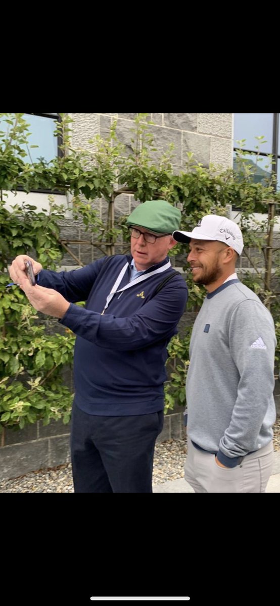 Two leading golfers discussing pin placements 😂😂😂