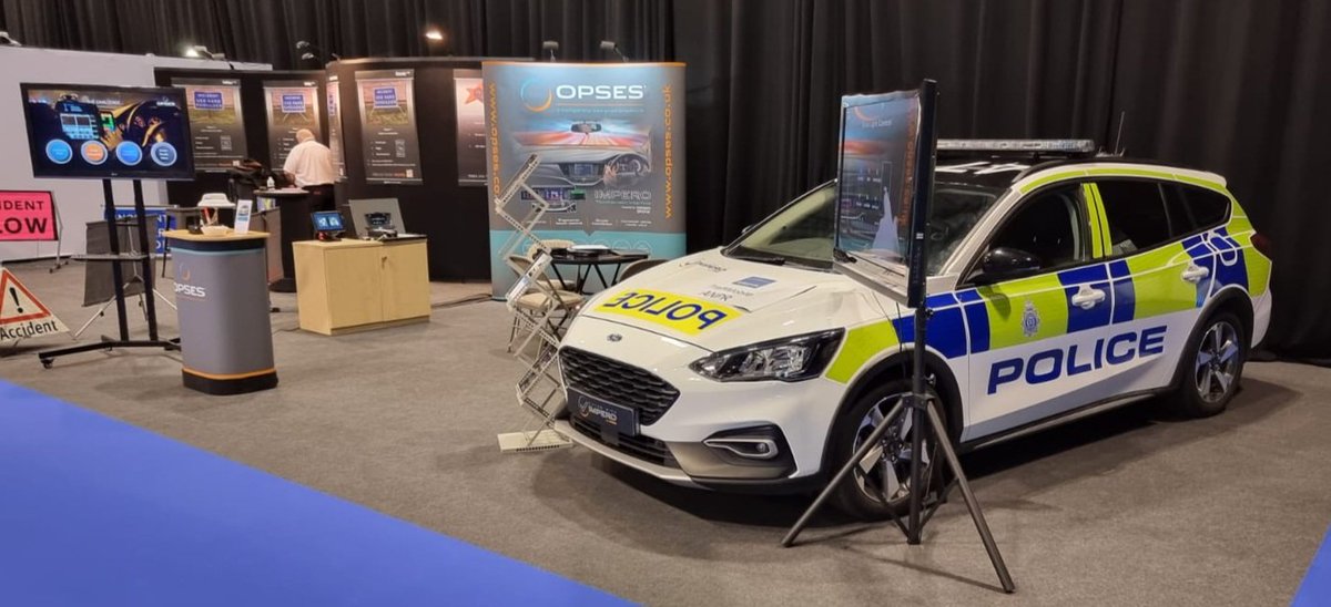 OpsesUK's tweet photo. The team are set up at #napfm Come along and find us in hall 2 and discuss our newest solutions for the ever changing Police market. #VolvoVerto https://t.co/hNojoFVA8T