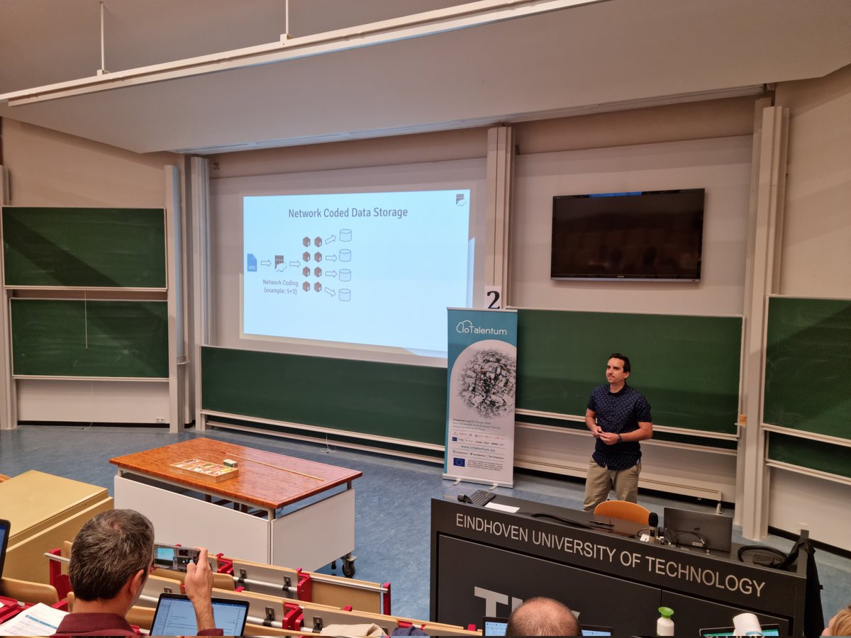 Our CTO, Marcell Feher, presenting random linear network coding for storage in the <a href="/IoTalentum/">IoTalentum</a> network meeting 3 focused on infrastructure for the IoT.
#Cloud #RLNC <a href="/CodeOnTech/">Code On</a> #iot