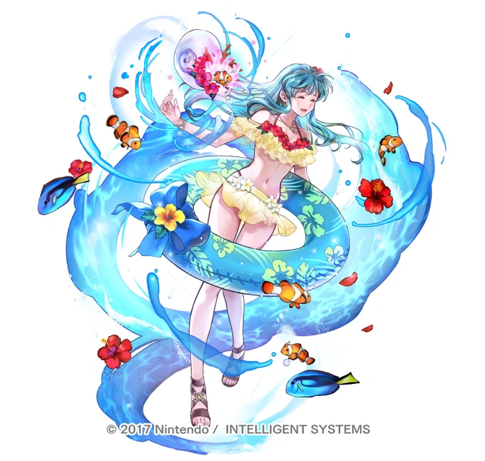 ファイアーエムブレムヒーローズにて『渚の優王女 エイリーク』のイラストを担当させていただきました!よろしくお願いします🌺
I drew " Eirika: Beach Restorer" for Fire Emblem Heroes! 
#FEヒーローズ #FEHeroes 