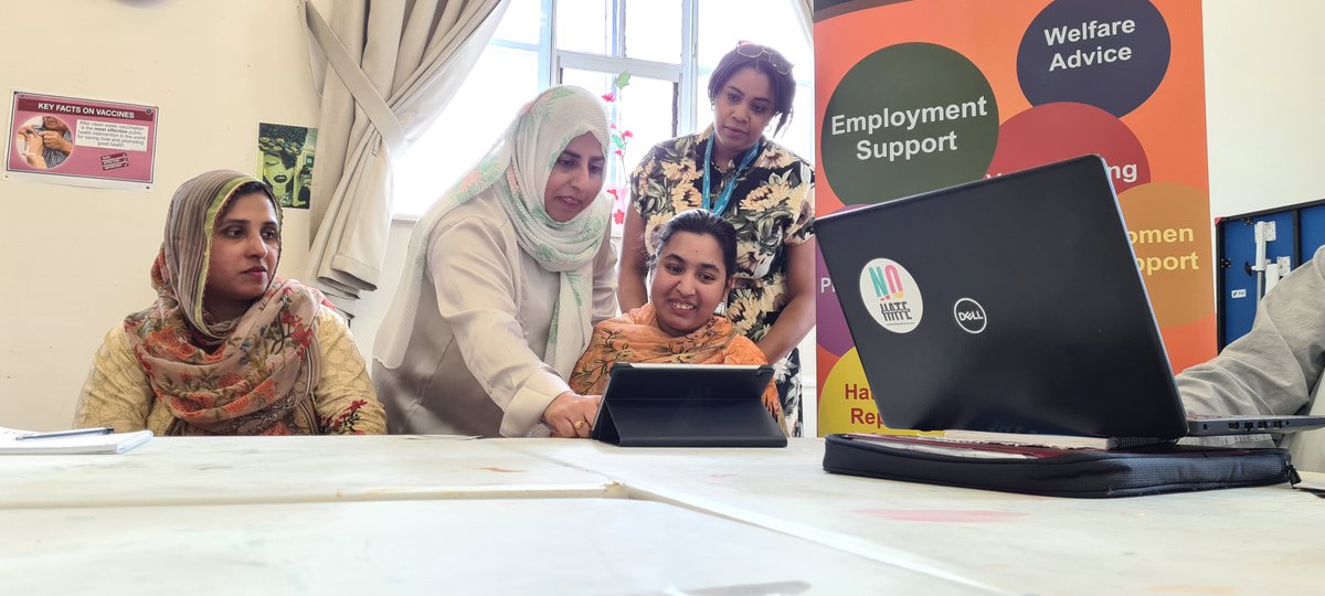 Get connected!

Friendly, free digital skills workshops to safely access NHS, housing &amp; other services using the internet

So much you can do, from managing finances to staying connected &amp; supporting your health

Local venues | Cheap devices
#DigitalInclusion #Rusholme #Longsight