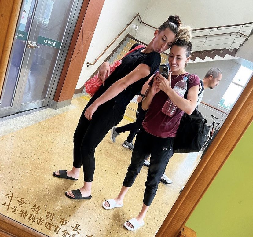 jadejonestkd's tweet photo. Hot and sweaty but settled in and getting some great training done out here in South Korea 🇰🇷 🥵 #trainingcamp #Taekwondo https://t.co/1up8DpvLZT