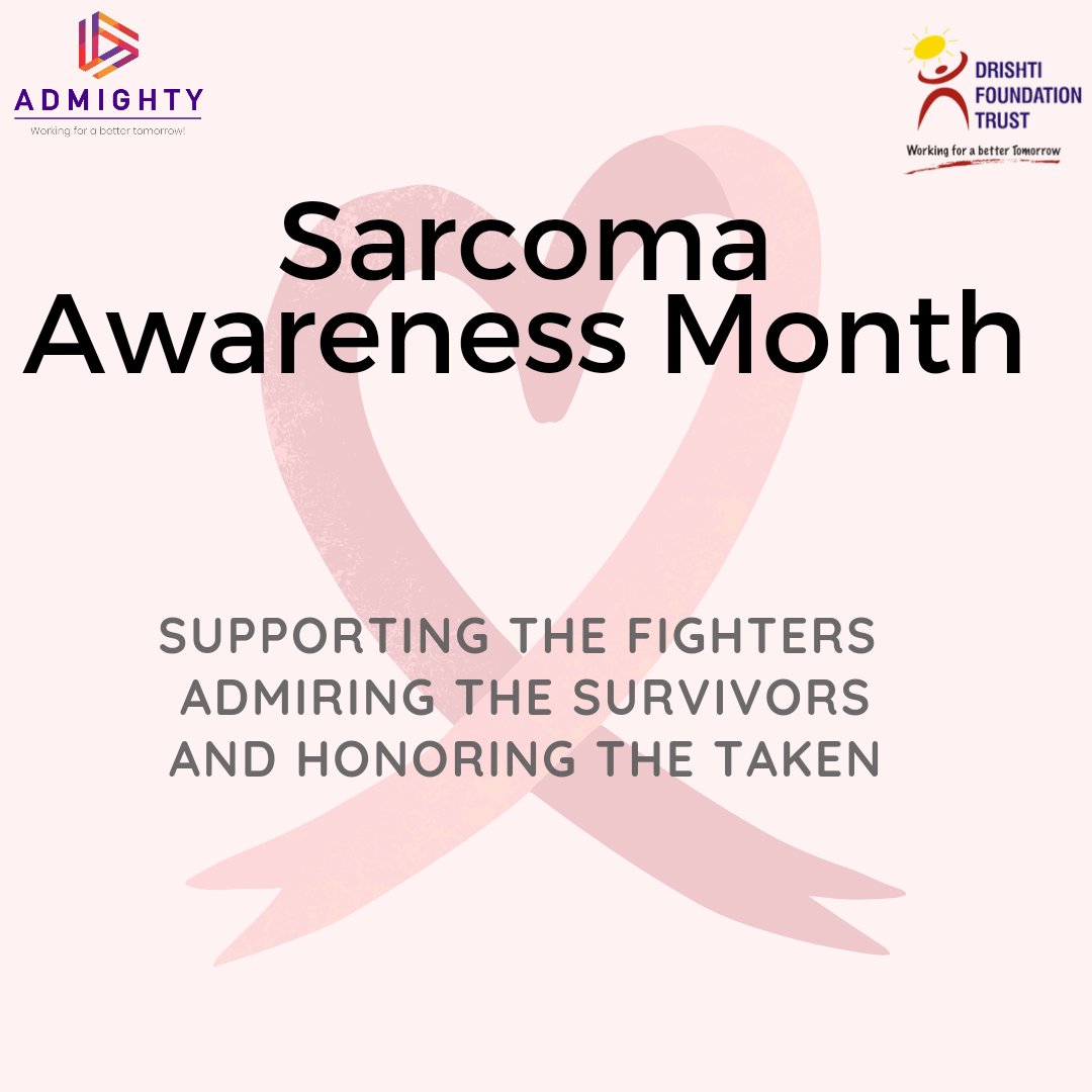admightyindia's tweet photo. #Educate yourself &amp; spread #awareness about the risk factors, warning signs &amp; #symptoms of the rare but potentially deadly forms of #cancer known as #sarcoma,a type of #cancer that forms in the #connectivetissues of the body including #fat,#bloodvessels, #nerves etc.
@SU2C https://t.co/eHLz1MkcJZ