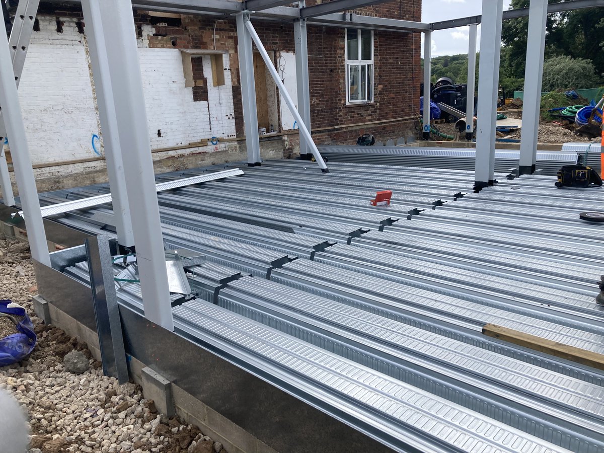 m_shacks's tweet photo. Great London project on very large House in Hampstead with Prodeck using Tata Deep Decking ComFlor 225 Decking. https://t.co/A3lyj8fLpr