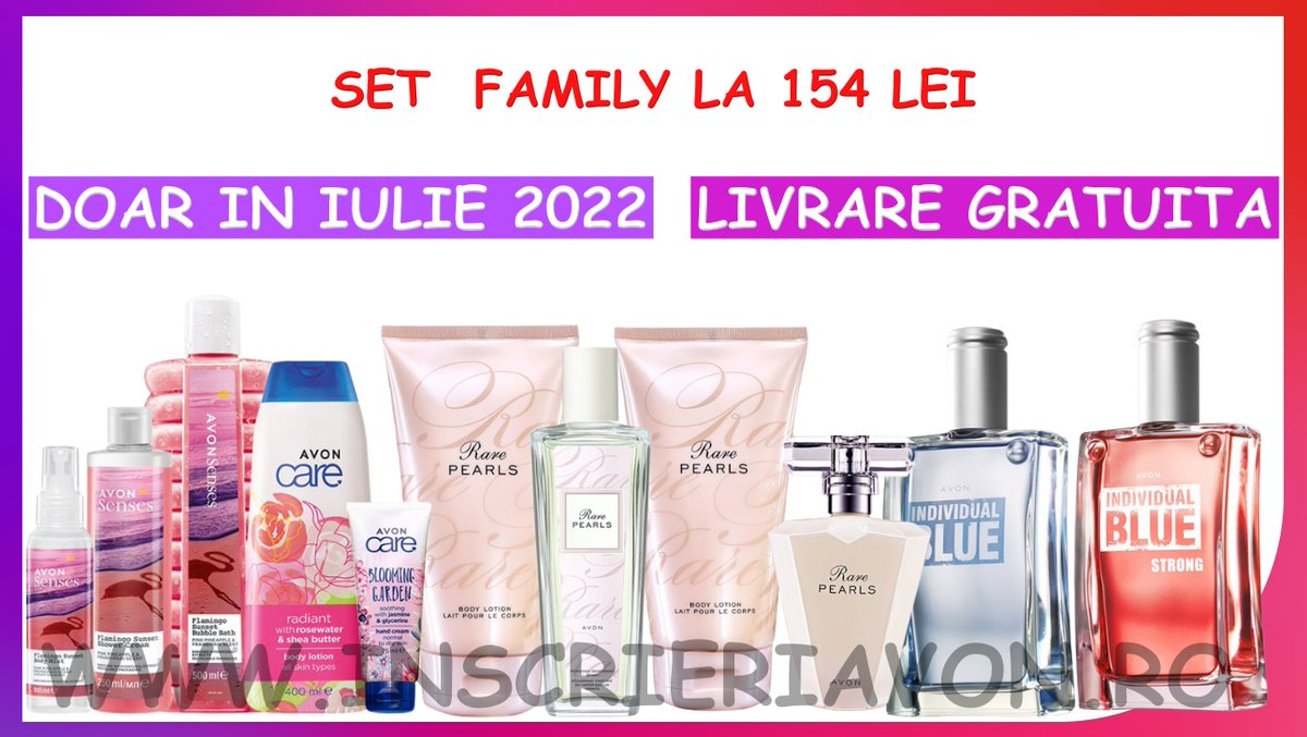 InscrieriR's tweet photo. 💋 Set Family la 154 lei - Comanda rapid pe WhatsaApp
☎️Comandă👉 https://t.co/ow0LPQqBQs
Inscrieri👉 https://t.co/4y0VKAM7oe
Brosură👉 https://t.co/Qir4eVJDgj
😊Grup👉 https://t.co/OeTeqgeDrs
#Avon #avononline #AvonBeauty #avoncosmetics #AvonRep #promotii #avonon #menow #beauty https://t.co/4Z9eDw8OVV