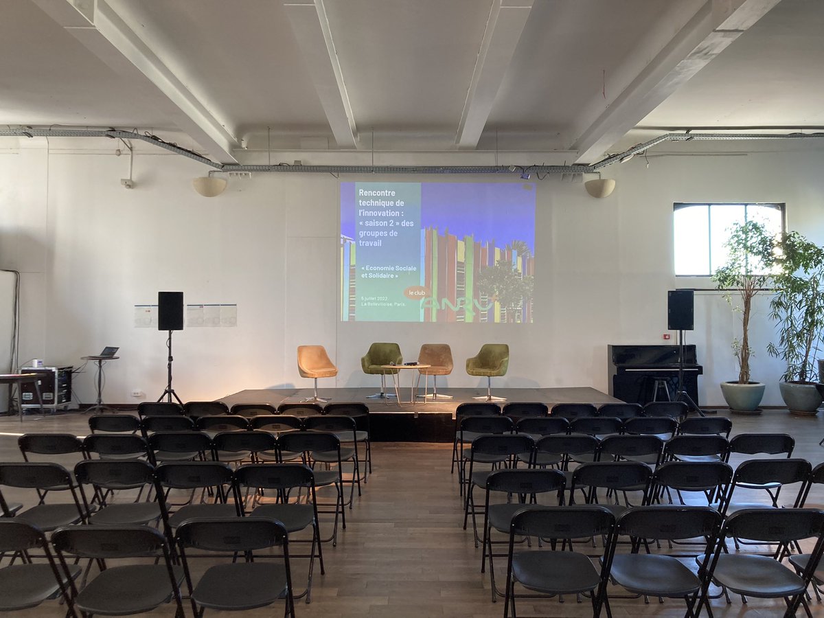 KimChiusano's tweet photo. L’@AnruOfficiel vous attend ce matin à @labellevilloise pour le lancement de nouveaux groupes de travail #ANRUplus et des rencontres avec les #innovateurs. #Résilience #ESS #Mobilité #Communs #Inclusion : de nvlles thématiques pour des projets de #renouvellementurbain + ambitieux https://t.co/w1U70wlJhP
