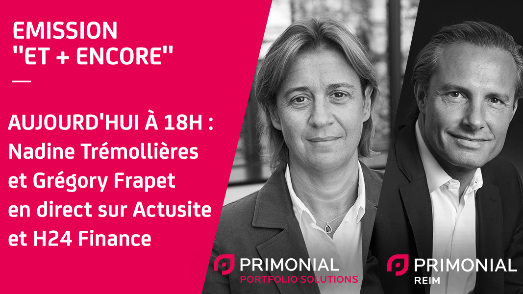 Primonial's tweet photo. 📌[Rendez-vous] Rendez-vous à 18h dans Et plus Encore sur H24 Finance avec :
✅  Nadine Trémollières pour son point marchés
✅  Grégory Frapet pour une table ronde sur le thème : les SCPI face à un nouvel environnement

En live ici : https://t.co/AMkosdWZPv https://t.co/WHQ5e77Ceq