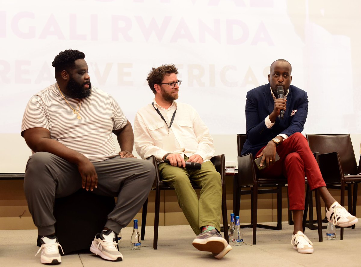 RegIsheja's tweet image. During the @africaincolors festival, i got to chop it up with execs Briant "Bee-High" Biggs &amp;amp; @RelCarter from @RocNation, the label founded by Shawn '#JayZ' Carter @sc.👊🏾
Also got to moderate the "Developing The Music Industry" panel.🙏🏾
#RocNation #TransMeet #Africa #Rwanda #RwOT