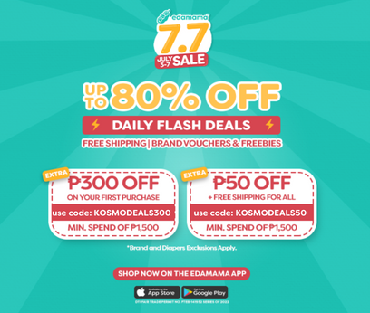 deabeautystyle's tweet image. #edamamaph #sevenseven #usepromocode
Use code: KOSMODEALS50, get P50 OFF + Free Shipping for ALL users, min. spend of P1500, click here to shop: clk.omgt3.com/?PID=51395&amp;amp;AID…