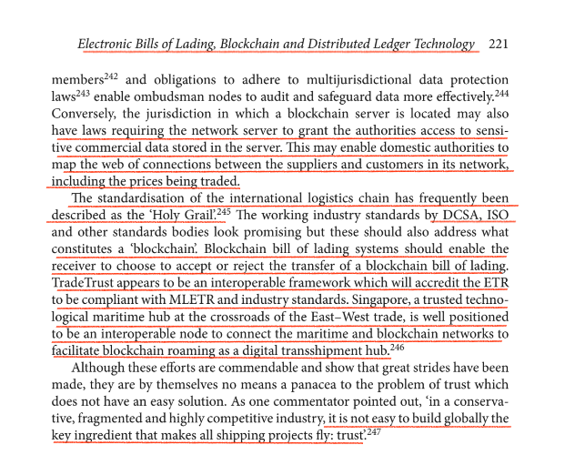 UtilityTheory's tweet photo. The standardization of the international logistics chain has frequently been described as the "Holy Grail"
Heres some facts you can find if you dig deep!
#Blockchain #BoL #eTRs #TradeFlow
#Interoperability - #TradeTrust - #ICCDSI - #ISOTC307
#UNCITRAL #MLETR - Singapore/UK #DEA https://t.co/pSISkHStMi