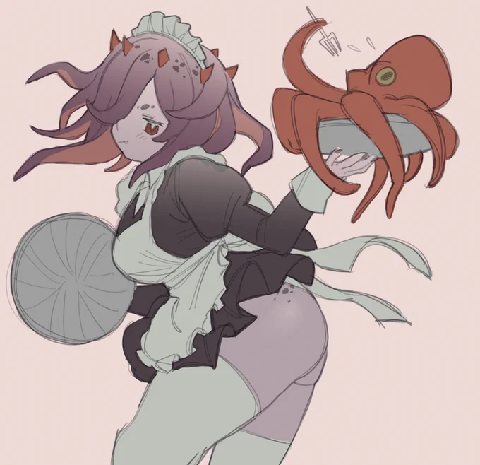 RKGK

I love maids, I think I've drawn all my ocs in maid outfit at least once at this point 😭💖 