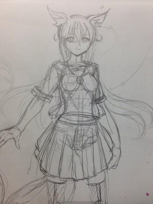 #キャラデザ最初期と現在
前も貼ったけど成長したよね本当 