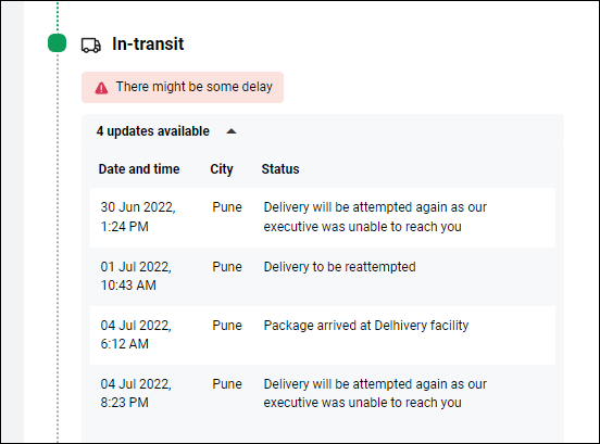 digitally_aj's tweet photo. One more example of pathetic @delhivery service.
Tracking number : 14545610179071 showing re attempt again and again. https://t.co/VtPaLLXMlf