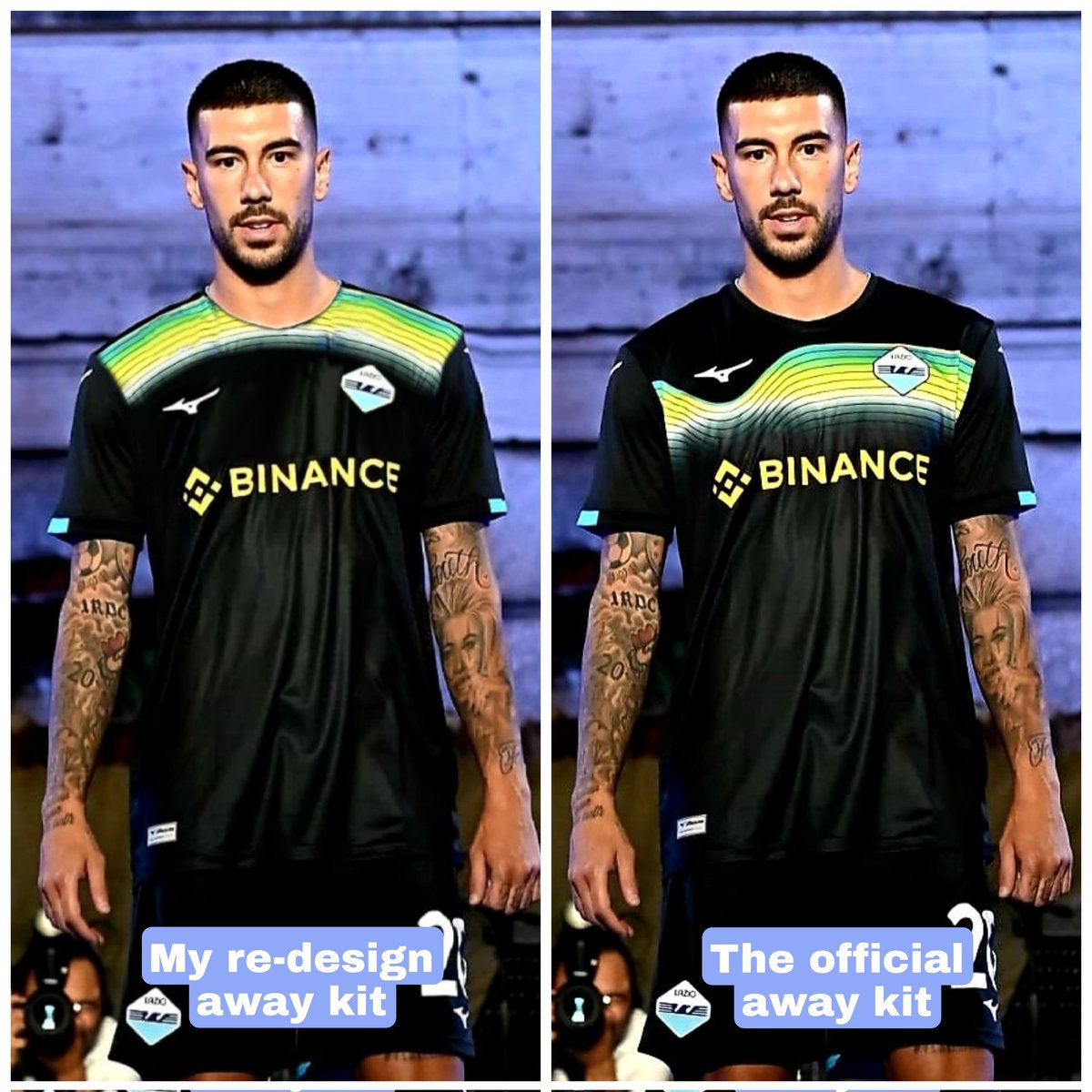 Just my own opinion for Away kit from <a href="/OfficialSSLazio/">S.S.Lazio</a> <a href="/MIZUNO_FTB_jp/">Mizuno Football JP</a> #Lazio #Awaykit #Mizuno