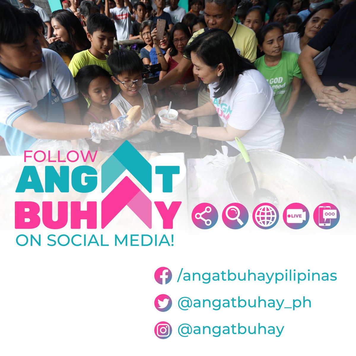 angatbuhay_ph's tweet photo. Follow ANGAT BUHAY to be updated about our initiatives for and with the people!

FB: https://t.co/EUAvPlBnkK
TWITTER: https://t.co/e38RH0vJfV
IG: https://t.co/XDSiBJEZbH

Pls share w/ your friends, family, and communities! Ang laban para umangat ang buhay ay laban nating lahat! https://t.co/3ahAtOGk5T