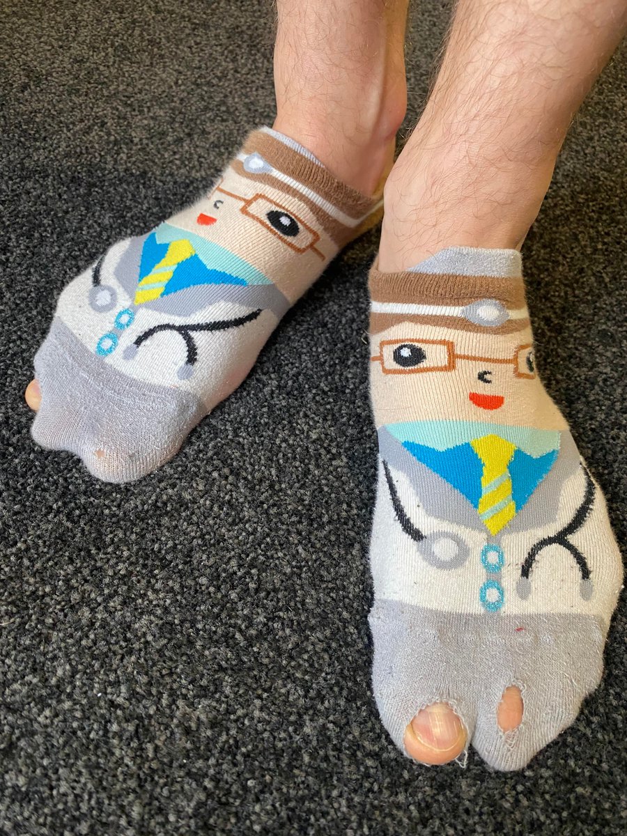 Today I successfully defended my PhD!
After 12 years of university, I am weeks away from submitting my thesis. During this time I wore these socks for every exam from my first chemistry to my stage 3 today! Thanks to @davidsibbritt @naturopathamie <a href="/EricaMcIntyre/">🌏🌱🕊️ Dr Erica McIntyre</a> <a href="/UTSARCCIM/">ARCCIM</a>