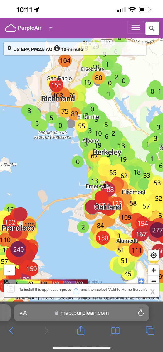 Which cities enjoy fireworks? According to PurpleAir, it looks like you shouldn’t come to Berkeley if you want to watch fireworks in your neighborhood.