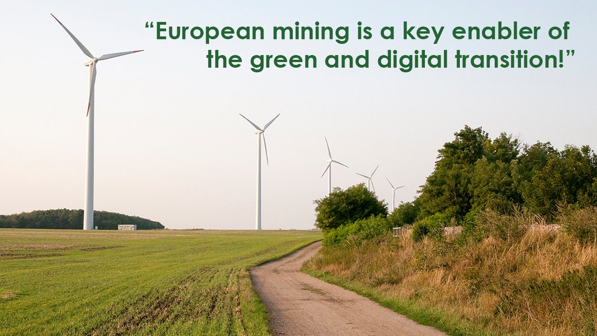 euromines's tweet photo. Last week the European Commission adopted the 2022 Strategic Foresight Report. Commissioner @MarosSefcovic: "..without #rawmaterials, there simply is no green and digital transformation". Euromines agrees #EuropeanMining is a key enabler of this transition https://t.co/LQRWTrStIc https://t.co/i3ne5Tejcq