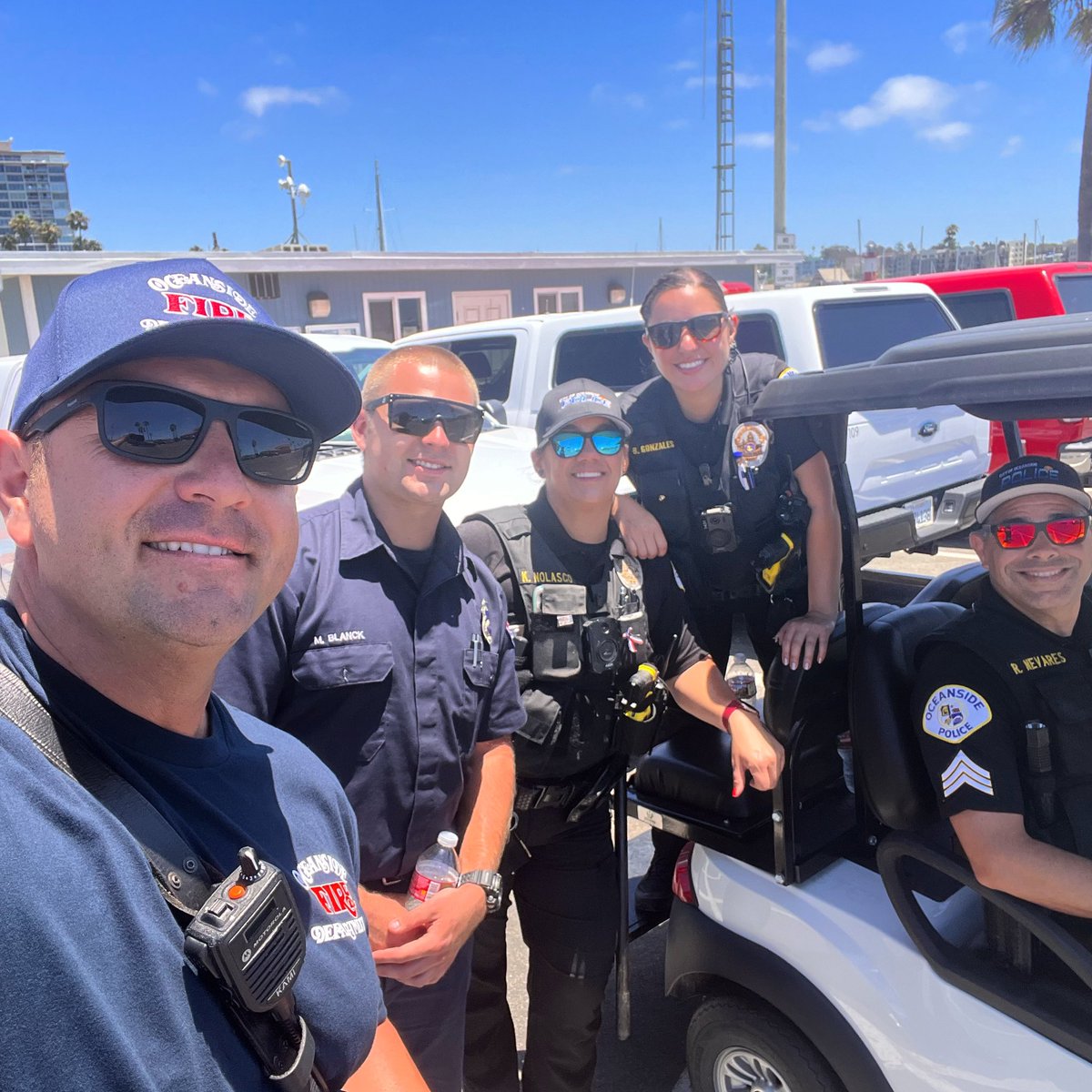 Here with a few of our friends at the Oceanside Fire Department with one simple ask…

Put the fireworks down friends.

We want you to keep all your digits. Drought conditions are real. Let’s keep the city safe from fire danger. Leave the pyrotechnics 🧨 to the pros.

#oceanside