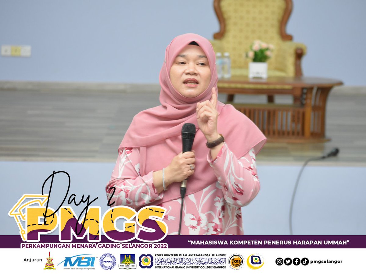 pmgselangor's tweet photo. Momento Perkampungan Menara Gading Selangor 2022
Dinamika Maghrib 2.0: Career Driven vs Mission Driven bersama YB Senator @FadhlinaSiddiq
Tarikh: 2 Julai 2022
Tempat: Kolej Universiti Islam Antarabangsa Selangor (KUIS)
#PMGS2022 #PEPIAS #GPHU https://t.co/BTZfPofJ08