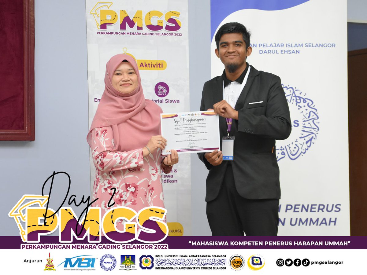 pmgselangor's tweet photo. Momento Perkampungan Menara Gading Selangor 2022
Dinamika Maghrib 2.0: Career Driven vs Mission Driven bersama YB Senator @FadhlinaSiddiq
Tarikh: 2 Julai 2022
Tempat: Kolej Universiti Islam Antarabangsa Selangor (KUIS)
#PMGS2022 #PEPIAS #GPHU https://t.co/BTZfPofJ08