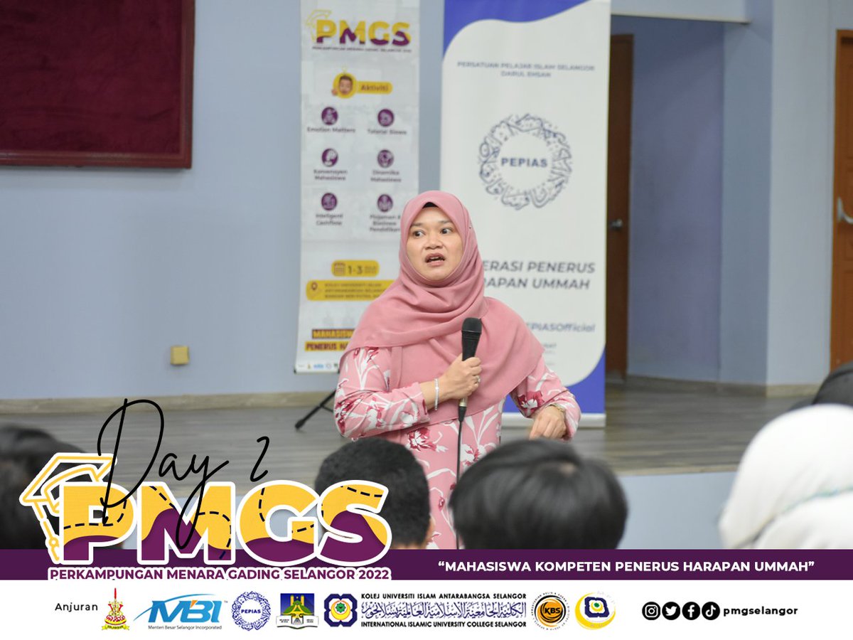 pmgselangor's tweet photo. Momento Perkampungan Menara Gading Selangor 2022
Dinamika Maghrib 2.0: Career Driven vs Mission Driven bersama YB Senator @FadhlinaSiddiq
Tarikh: 2 Julai 2022
Tempat: Kolej Universiti Islam Antarabangsa Selangor (KUIS)
#PMGS2022 #PEPIAS #GPHU https://t.co/BTZfPofJ08