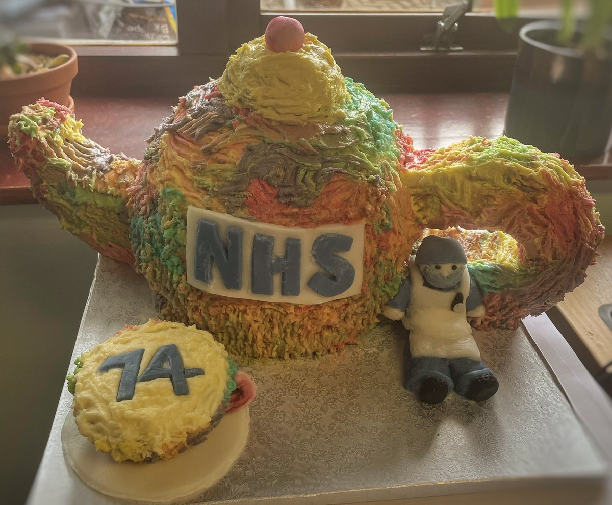 We are Celebrating the #NHSBigTea in CLayponds Hospital, Sneak peek 🫣 of one the staff baking talent!Exciting day ahead of us ❤️ #NHS74 <a href="/westlondonnhs/">West London NHS Trust</a> <a href="/EalingPartners/">Ealing Community Partners</a> <a href="/drchrishilton/">Christopher Hilton 💙</a> @k_a_murray