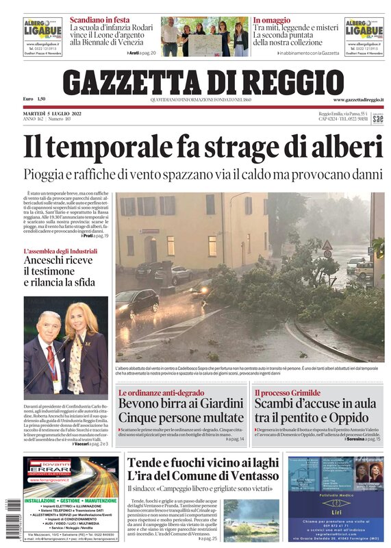 Ecco la nostra prima pagina di oggi.
Ci trovate in edicola e in versione digitale sul nostro sito 

gazzettadireggio.it

#buongiorno #reggioemilia #gazzettadireggio #primapagina #edicola #quotidiano