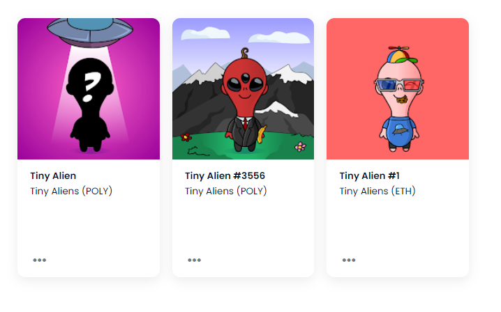 REVEAL IS NOW LIVE

Get your Tiny Aliens for FREE now!

ETH: etherscan.io/address/0xF86E…
Poly: polygonscan.com/address/0xF86E…

#NFTs #NFTCommunity #NFTGiveaway #FreeMint