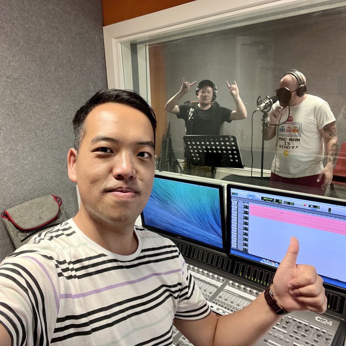 The Story Symphony (@storysymphony) on Twitter photo How did you picture the showdown between Larry and Dane looking? Chances are, not like this!
In the studio with <a href="/jimmyjameseaton/">Jimmy James Eaton</a> and @gusgusbrown.
#TheStorySymphony How did you picture the showdown between Larry and Dane looking? Chances are, not like this!
In the studio with <a href="/jimmyjameseaton/">Jimmy James Eaton</a> and @gusgusbrown.
#TheStorySymphony