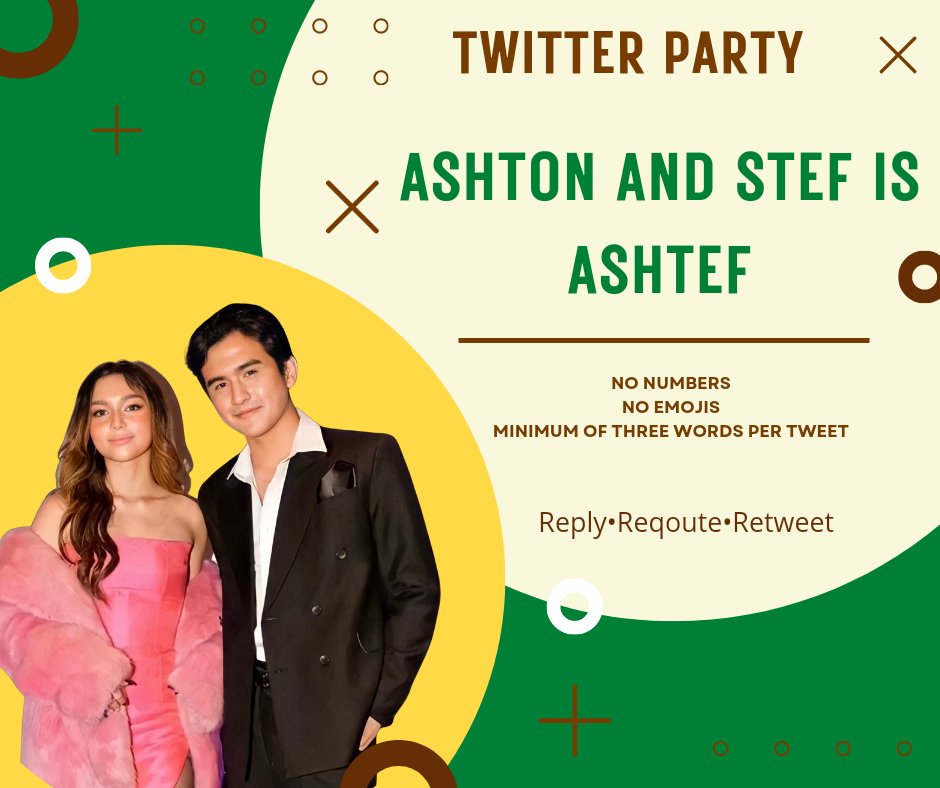 TEAMASHTEFOFC's tweet photo. Good Day, Our Twitter Party starts now! Join and Tweet with us. 

— No numbers, no emojis 
— Engagements - Tweet, Retweet, Quote, Reply
- Minimum of three words 

Reply • Requote • Retweet  

Official Tagline:
ASHTON AND STEF IS ASHTEF https://t.co/mZJsT9UoGs