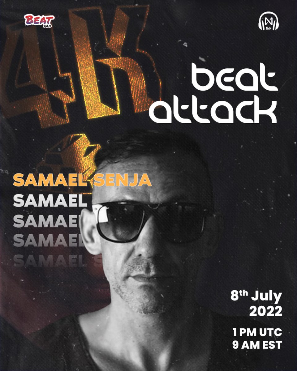 beatdaonear's tweet photo. Beat Attack with Samuel Senja🔥
Coming up this Friday, July 8, at 1PM UTC!✅

Only on the @nxmlive YouTube Channel🚀🪐

▶️Set the reminder: https://t.co/39GrZJrcN8

#musicproducer #musicproduction #near #nearnft #beatattack #NEARnft #Web3 #NEARProtocol $NEAR https://t.co/zZH43JVamW