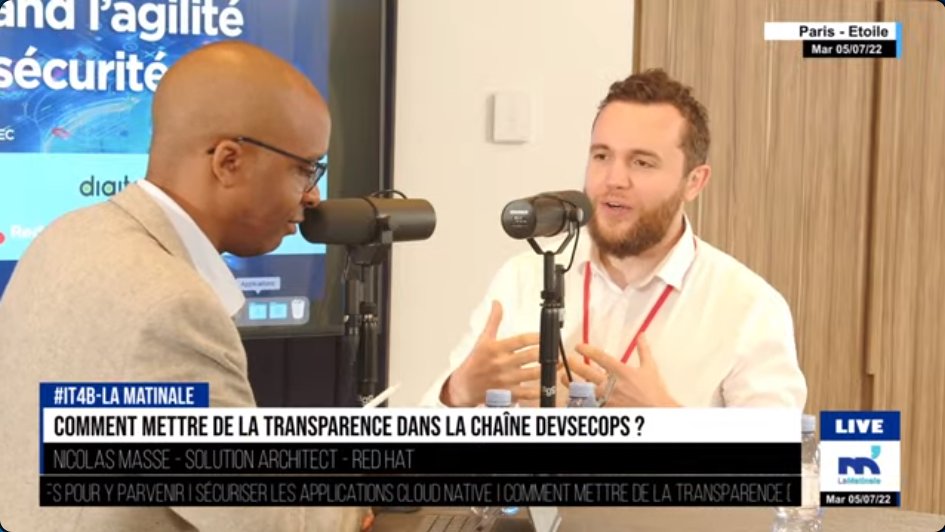 ITforB's tweet photo. 🔴[EN DIRECT] : « 97% des bases de codes auditées comportaient un composant open source, ces composants il faut les sécuriser » -  @nmasse_itix, Solution Architect - @RedHatFrance 

#IT4B #devops #cybersecurity #sre #softwaredev #sécurité #developpementapplicatif https://t.co/gUn2aN4lwc