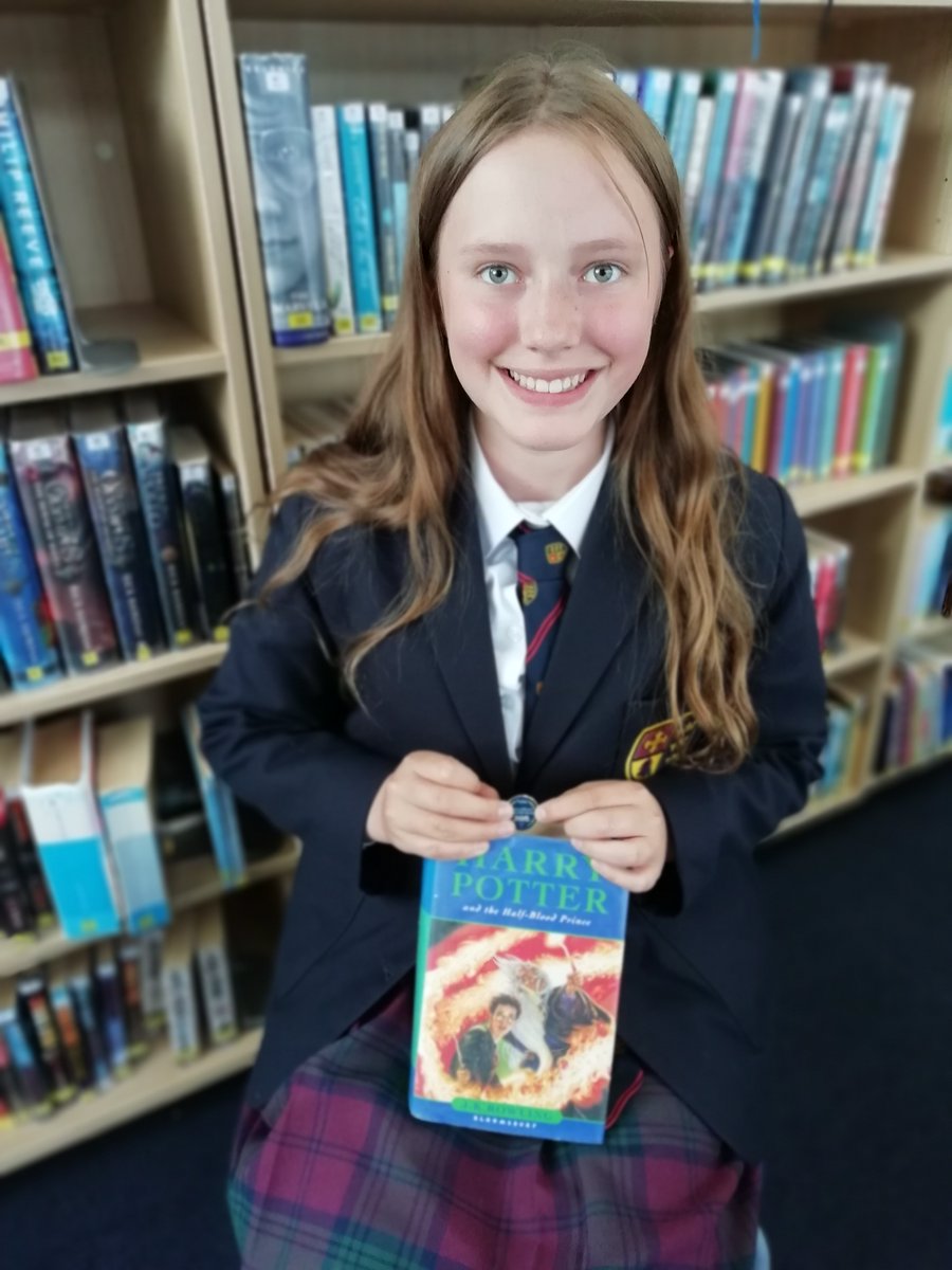 Tranby_Library's tweet photo. Congratulations to Sophie in Year 7 who has earned her Tranby Reading Millionaire word badge. Her next book is J. K. Rowling's Harry Potter and the Half-Blood Prince. 📚🪄 https://t.co/A6CTSp7zZV