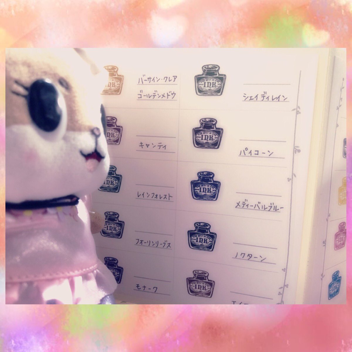 hassakuseijin's tweet photo. #ちぃたん #ちぃぐるみ
@Ginza_Itoya にて #inkinkink 始まりました🎊まず #スタンプ沼 からスタート!95種類押しまくり💦私は #versafineclair を存分に試せたので満足です♪95種類完成させたおかげで、カタログが出来ました✨今後の参考になる〜♪ありがたい。
#インクからハッピー
#インクハンター https://t.co/wCmrzDNBcJ