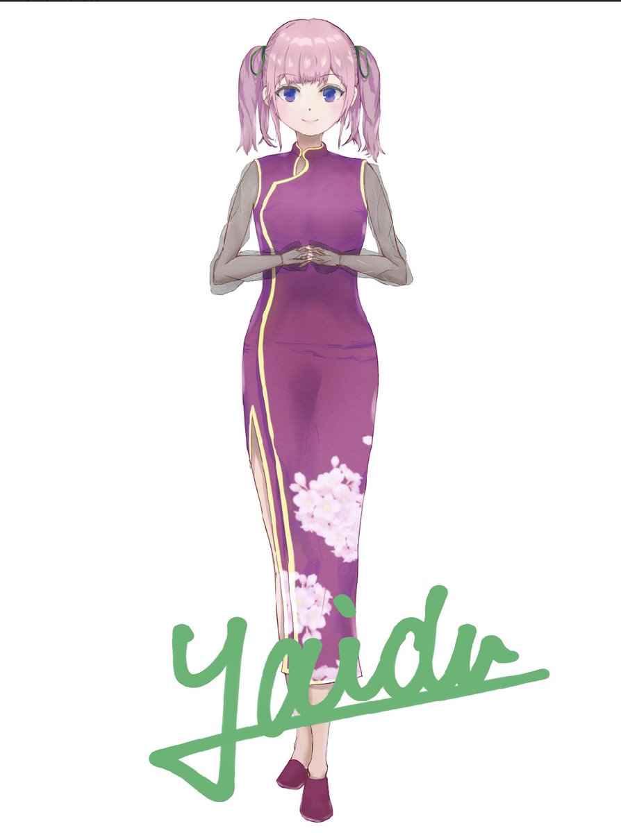 na_umi7's tweet photo. Yaidu様(@Yaidu_illust )に素敵な立ち絵を描いてもらいました！

チャイナ服の桜柄を綺麗に描いてもらいました！
可愛い立ち絵に仕上げていただきました！

大切に使わせていただきます！
ありがとうございました！

 #イラスト #イラスト依頼 https://t.co/pInkNH3nQN