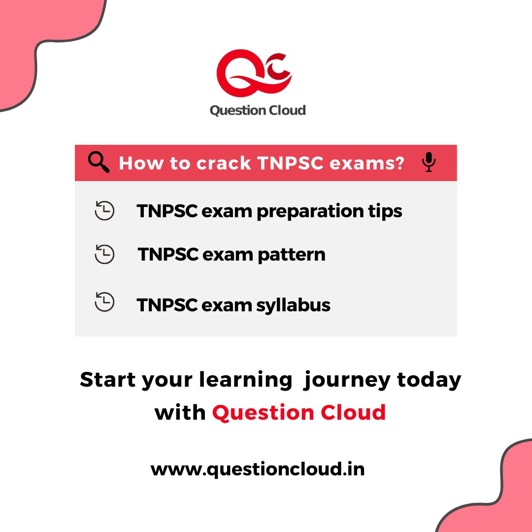 question_cloud's tweet photo. Question Cloud, India's Largest Online Test Portal, offers a free test series for TNPSC exams. We have a complete set of TNPSC exam question banks for groups 1, 2, 4, VAO, and all other exams.
#questioncloud #tnpsc #tnpscexam #vaoexam #competitiveexams #tnpsctestseries https://t.co/fJ310N9JeU
