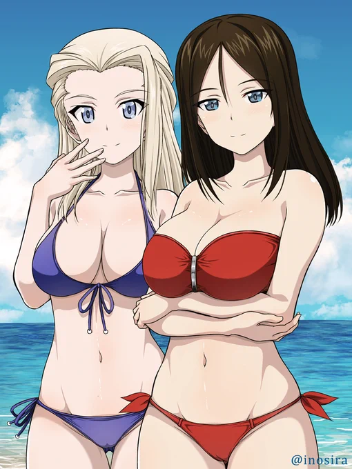 ガルパン👙 #ビキニの日 
そろそろ新しいビキニ絵出したいぞい 