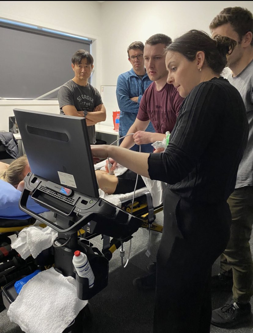 prehospresus's tweet photo. The launch of #POCUS program for GCHA flight paramedics.

@asumultrasound #CAHPU 
#eFAST https://t.co/vRNLETdVCA