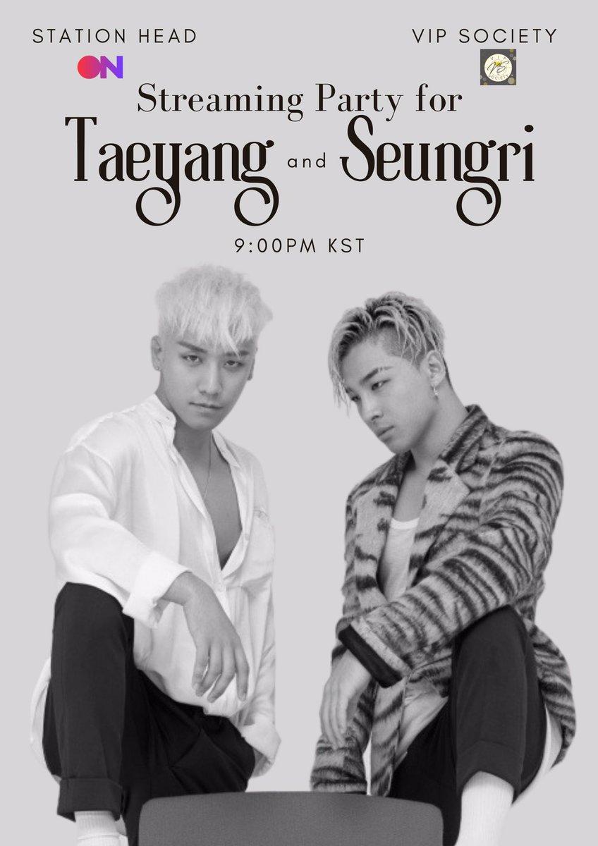 DJANYA18's tweet photo. [ DJA : STATIONHEAD 🐼🌞 ]
VIPs Its The #BAERI TUESDAY STREAMING PARTY 🎉🎉🥳🥳 Tonight @STATIONHEAD Starts at 9 PM KST LOG in your PREMIUM @Spotify or @AppleMusic to stream our #TAEYANG #SEUNGRI songs 🐼🌞 @Realtaeyang Dont Forget to @Shazam 💛 #BIGBANG @YG_GlobalVIP https://t.co/0uAt6kz4ah
