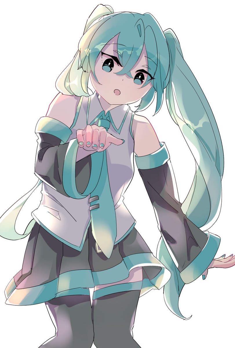 初音ミク 「背の高い絵もたまに…描く!🥳 」|かまだ@お絵描きダイエッターのイラスト