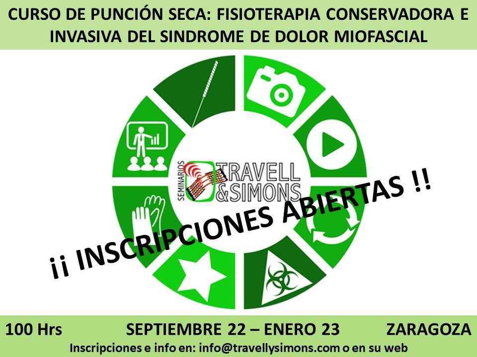 ¡ Se acerca el fin de los descuentos y precios bonificados !

No pierdas la oportunidad de formarte con los mejores y al mejor precio. <a href="/TravellySimons/">Travell y Simons</a> 

La formación más completa de #puncionseca y #dolormiofascial llega a #zaragoza 

#travellysimons #fisio #fisioterapia