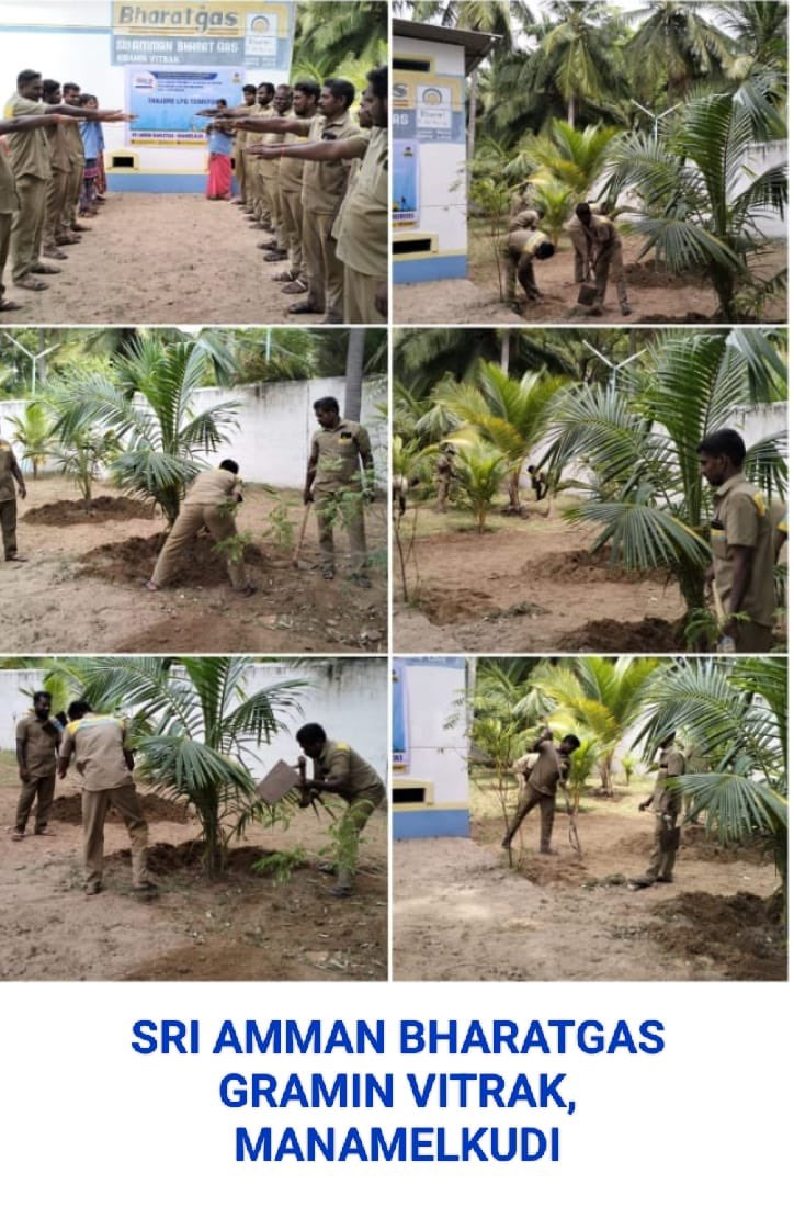 BPCLTanjore's tweet photo. To keep the LPG Godown Premises Green &amp; Clean ,Tree Plantation Drive has been carried out by Sri Amman BharatGas of Thanjavur LPG Territory 
#SwachhBharat #SwachhtaPakhwada @BPCLimited https://t.co/cZg2NW71vX