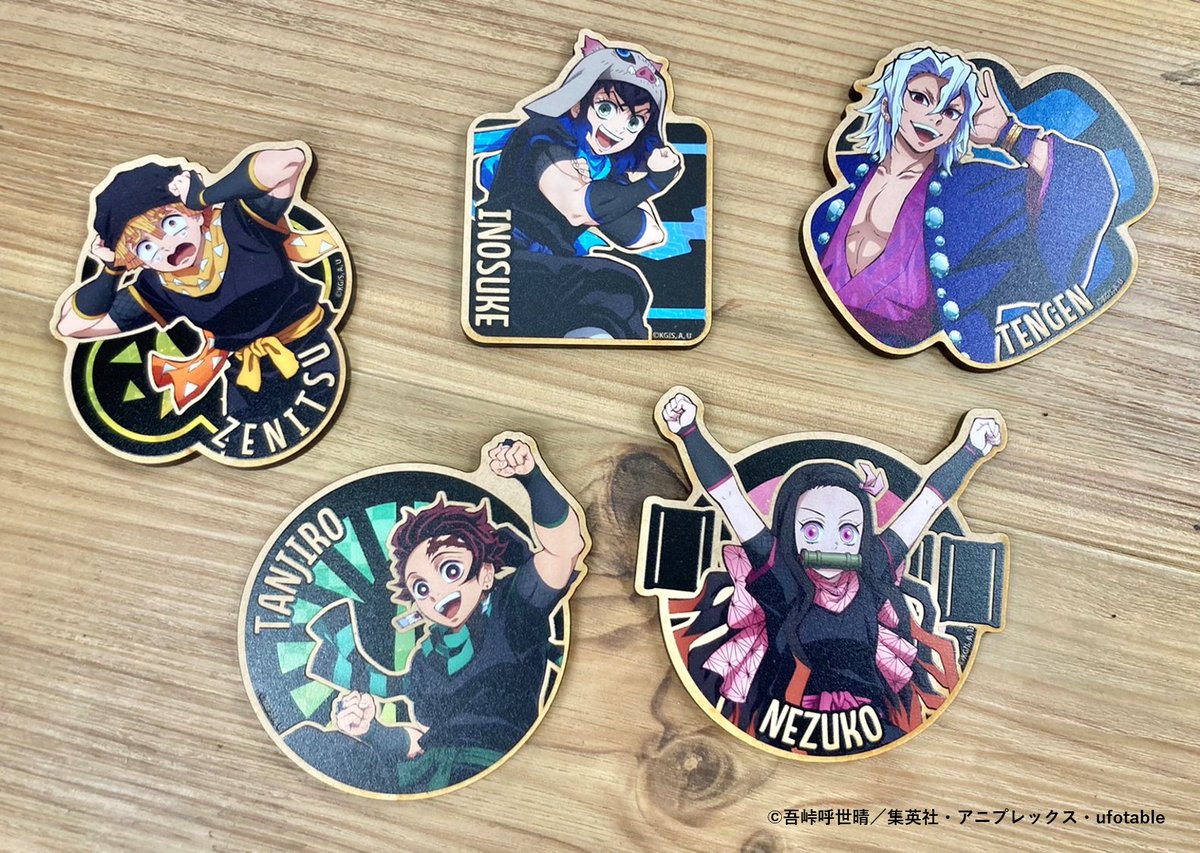 FA_kimetsu's tweet photo. オリジナルグッズ紹介　
- - - - - - - - - - - - - - - -🍃

💡トレーディングウッドコースター(全5種)
販売価格：700円（税込）
※お一人様1会計につき10個まで

#フォレストアドベンチャー鬼滅の刃 https://t.co/USK1JNBlO1