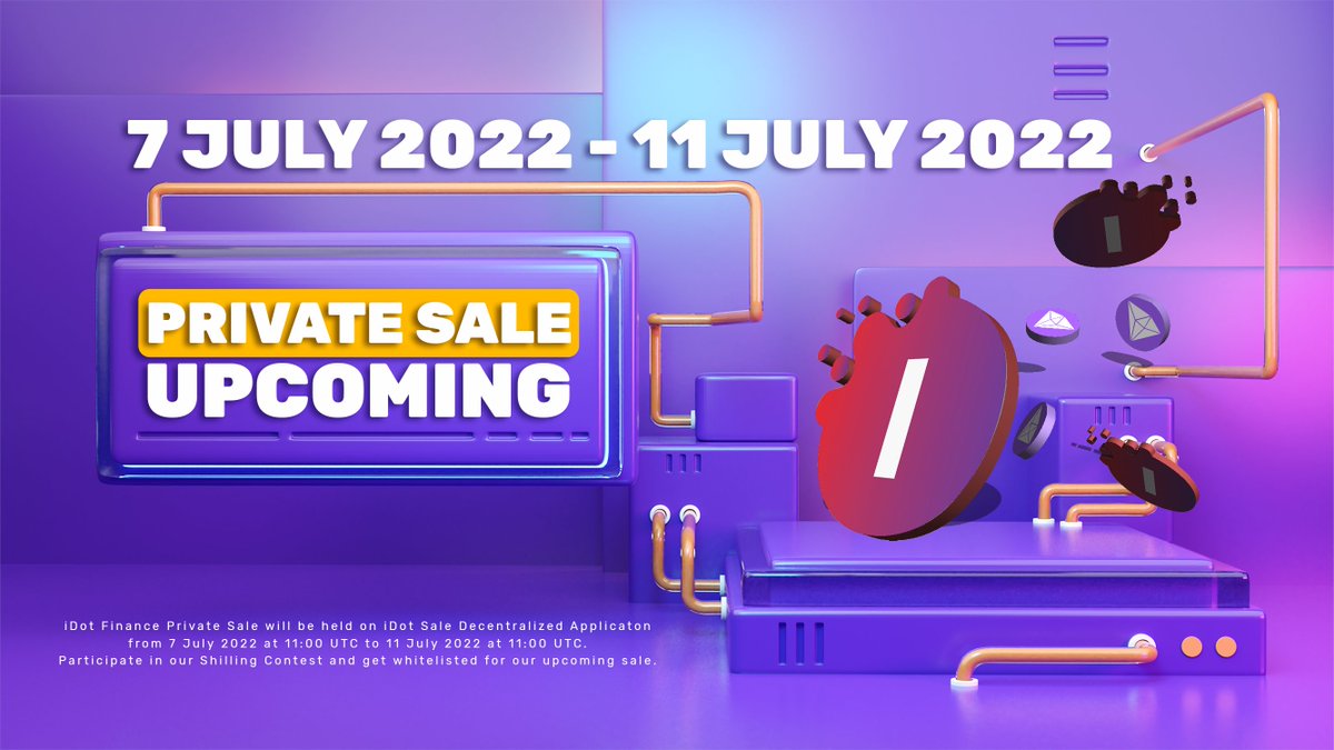 Fill up the following form and participate in the iDot Shilling Contest, that runs on Telegram, Discord and Twitter and win your spot from the limit of only 500 spots in our upcoming Private Sale.

➖ WL Form: forms.gle/vPFPJm5FNCWyJq…