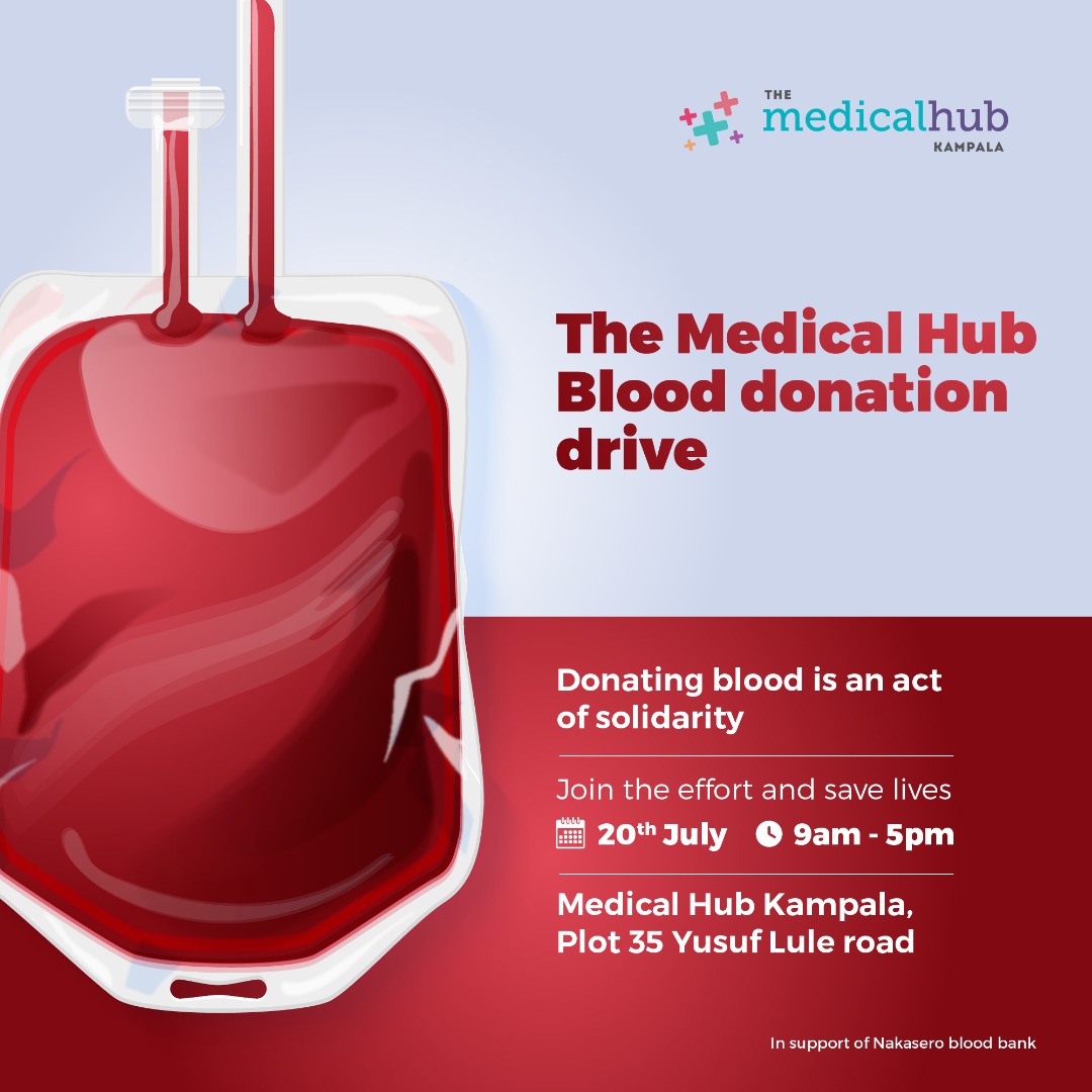 MedicalHubCare's tweet photo. Join us for The Medical Hub #blooddonation drive. Be part of this solidarity to save those in need. 📅 July 20th, 2022 🕝 9am - 5pm📌Medical Hub Kampala, Plot 35 Yusuf Lule road. #blooddonationchallenge https://t.co/kNxPOw6vwh