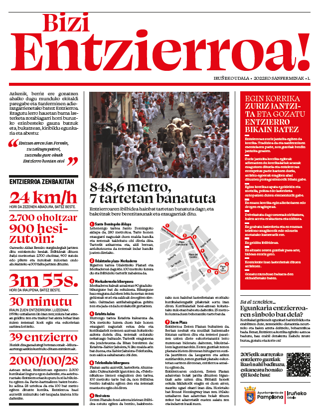 mesaencierro's tweet photo. Bizi Entzierroa!

¡Vive el Encierro!

SAN FERMIN 2022

GUTXIAGO FALTA DA!
¡YA FALTA MENOS! https://t.co/wwUTcUUEQm