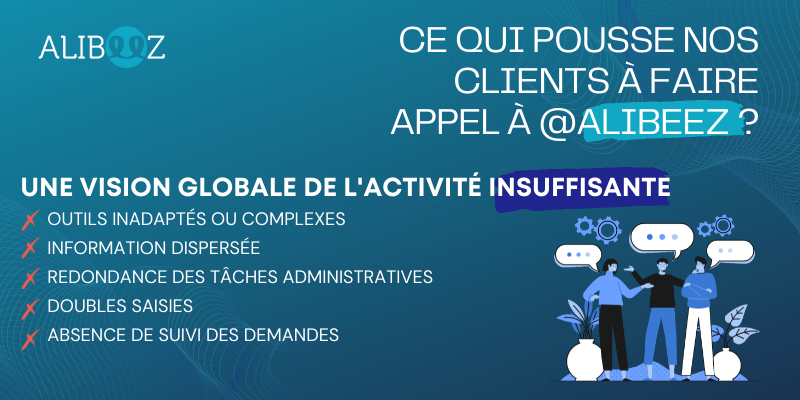 AlibeeZ_France's tweet photo. Des outils qui ne vous permettent plus une vision globale de votre activité ? Une information dispersée et peu fiable ? Rejoignez @AlibeeZ_France pour fluidifier &amp; fiabiliser vos flux administratifs ! https://t.co/eKCWEP3IQw