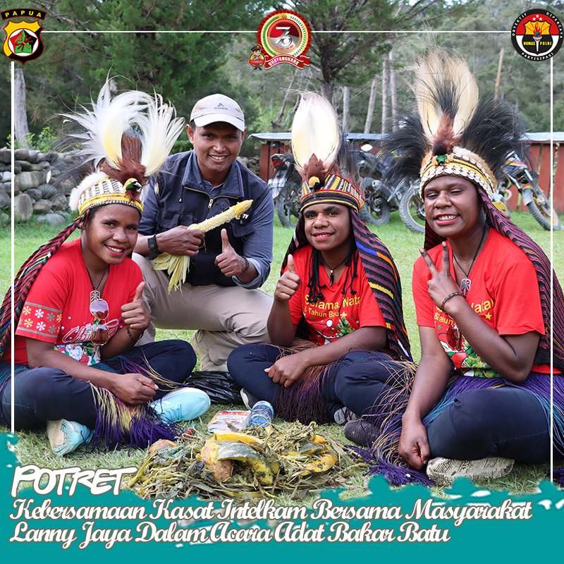 POTRET
Kebersamaan Kasat Intelkam Bersama Masyarakat Lanny Jaya Dalam Acara Adat Bakar Batu

#divisihumaspolri 
#humaspoldapapua_ 
#poldapapua
#polreslannyjaya 
#polriuntuknegeri 
#bersamalawancorona